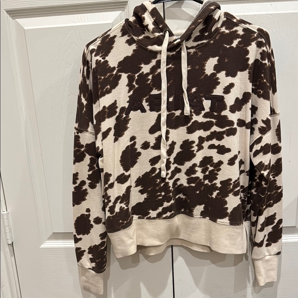 Ariat Brown and Cream Cowl Neck Sweater
